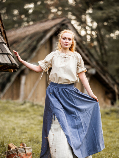 Trollfelsen Mittelalter Bluse Leonardo Carbone Verena Natur5